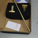 RUACQ Towel Bar 18 inch, Towel Racks for Bathroom, 304 Stainless Steel Towel Holder Wall Mounted, Heavy Duty Bathroom Decor Towel Rod (Brushed Gold)