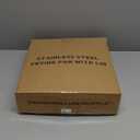 EWFEN 12 Inch Tri-Ply Stainless Steel Frying Pan, Compatible with All Cooktops Up to 600, Large Frying Pan with lids, Induction-Ready Skillet, Dishwasher and Oven Safe, Even Heat, 12" Skillet + Lid