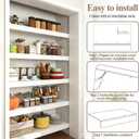 Wire Shelf Covers, 5Pcs Wire Rack Covers for Pantry, Wood Pantry Shelf Cover for Wire Shelving Closet Kitchen Bathroom, White, 20" Wx16 Dx2.5 H