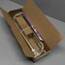 TVWOO Gold Wrap Around Curtain Rods 28 to 48 Inch:Blackout Adjustable Window Curtain Rod,Room Darkening Heavy Duty Curved French Metal Single Drapery Rods for Bedroom Kitchen Easy Install,Brass Gold