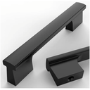 Asidrama 10 Pack 4 Inch(102mm) Matte Black Cabinet Pulls Kitchen Cabinet Handles Black Cabinet Pulls Cabinet Hardware for Cupboard Drawer