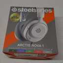 SteelSeries Arctis Nova 1 Multi-System Gaming Headset  Hi-Fi Drivers  360 Spatial Audio  Comfort Design  Durable  Ultra Lightweight  Noise-Cancelling Mic  PC, PS5/PS4, Switch, Xbox - White