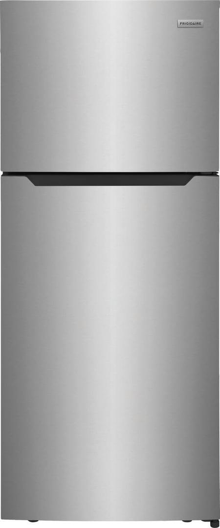 Frigidaire FFHT1822UV 18 cu. ft. Refrigerator with Spacious Interior Storage, Humidity Controlled Crispers to keep produce fresh for longer, Bright LED Lighting, Energy Star Certified, in Silver (Stainless Steel)