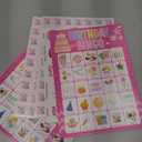 Fancy Land Birthday Bingo Game for Kids Girls 24 Players Birthday Classroom School Party Activities