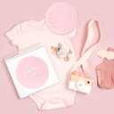 Geelin 2 Pcs 6 Inch Newborn Announcement Sign for Hospital Acrylic Birth Announcement Sign Baby Name Milestone Plaques DIY with 14 Sheets Alphabet Stickers for Photo Props Baby Shower(Pink)