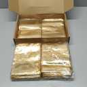 PerKoop 200 Pcs Gold Gift Bags 5 x 7 Inches Jewelry Pouches With Drawstring Metallic Gold Party Favor Bags for Wedding, Birthday, Christmas Gifts