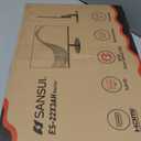 SANSUI 22 Inch 120Hz Monitor, FHD Computer Monitor 4000:1 Contrast Ratio with Adaptive Sync, HDR 100% sRGB, HDMI x 2, VESA Mount, Eye Care for Home/Office (ES-22X3AH, One HDMI Cable Included). (Black)