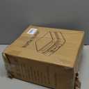 Waffle Maker, 1200W Belgian Waffle Maker, Dual Rectangular Thick Waffle Iron, 7-Level Browning LED Panel, Nonstick Plates, Anti-spill Design, Audible Ready Beep, Easy Cleanup, Stainless Steel (Black)