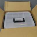 2 Pack First Aid Kit and Travel Medicine Organizer Storage Box,Home Medicine Cabinet With Lock Lid & Handle,Clear Plastic First Aid Box Empty,Medicines Supply Container Caddy for Family