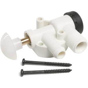 385314349 RV Water Valve Kit Replacement for Sealand Traveler and VacuFlush Pedal-flush Toilet