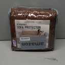 Luxshare Home Reversible Sofa Covers Couch Cover Furniture Protector for Dogs Elastic Straps Water Resistant(Sofa,Brown/Beige)