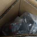 Drum Semi Flush Mount Ceiling Light, 16 inch 3 Lights Ceiling Light Fixture with 2-Layer Fabric Shade, Black Farmhouse Drum Ceiling Lighting for Bedroom, Hallway, Dining Room, Kitchen