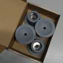 Replacement Feet for Shower Chair Bath Seat, shower stools and transfer bench, non-skid Shower Bench and Tub Transfer Benches Rubber Suction Cup Feet, Metal Insert Reinforced(Pack of 4) (1" I.D, Grey)