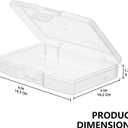 novelinks Transparent 4" x 6" Photo Storage Boxes - Photo Organizer Cases Photo Keeper Picture Storage Containers Box for Photos - 24 PACK (Clear)