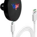 Phone Charger with Powerful 55N Magnets Contains Twenty Magnet Rings,Compatible with All Phone and All 20mm Ball Mount Bases