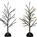 Creative Co-Op Metal Tree with 32 LED Lights, Black, 1 Count