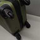 Wrangler Smart Spinner Hardside Luggage, 22-Inch Carry-On, Olive Green