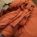 Bedsure Full Size Comforter Set, Burnt Orange Soft Prewashed Bedding for All Seasons, 3 Pieces GentleSoft Warm Down Alternative Bed Set, 1 Lightweight Comforter (82"x86") and 2 Pillowcases (20"x26")