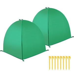 YLSAZL 2 Pack Plant Covers Freeze Protection,Plant Protector and Cover,Shrub Covers for Winter,Winter Snow & Frost Covers with Stakes,Warm Plant Protection Tent.