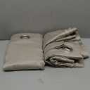 Sun Zero Barrow Energy Efficient Grommet Curtain Panel Pair 54" 108" (Stone Beige)