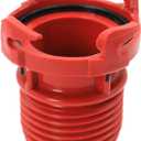 Valterra F02-3101 RV Drain Hose Connection EZ Coupler Valve Adapter , Red