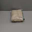 Chyhomenyc Short Curtains 36 Inch Length, Faux Linen Textured Small Kitchen Curtains, Light Filtering Half Window Curtains for Bathroom Basement Cabinet, Each 30x36 Inch, Linen Color