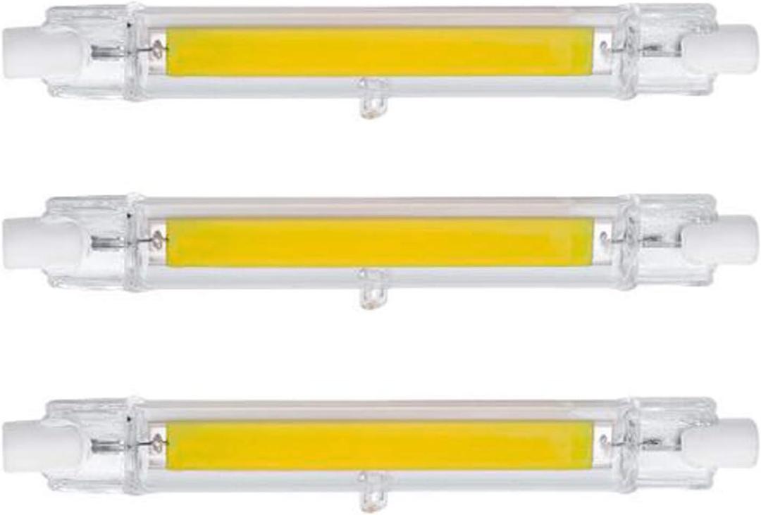 CTKcom 118mm/4.65In 15W White 6000K R7S LED Bulb (3 Pack) 110V T3 J Type Halogen Bulb Replacement 150W Halogen Bulb Equivalent Double Ended