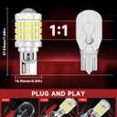 921 912 LED Reverse Light Bulbs Fit for Honda 2013-2025 Civic Sedan, 6000K Cool White, 600% Brightness with HD Projector Back Up Light Bulb, Plug and Play, Pack of 2