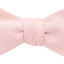BELLUNO Solid Bow Tie and Pocket Square for Men Tuexdo, Self-Tied Cotton Linen Bow Tie Set