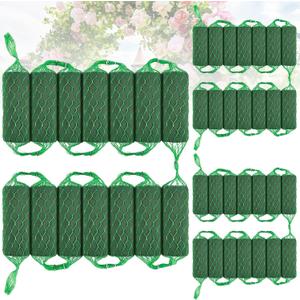 42 Pcs Floral Foam Garland 27.6ft Absorption Flower Holder Plant Foam Flower Green Sponge Foam for Wedding Arch Door Tabletop Decoration Arrangement Home Garden Craft