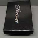 ABSOLEX Womens Lace up Round Toe Low Heel Combat Boots (7, Black)