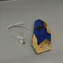 Ocean Resin Lamp  Marine Life Night Light with 16 Color LED, USB Powered Whale Shark & Turtle Desk Lamp with Wooden Base & Remote,Handmade Gift for Christmas, New Year