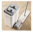 Mop and Bucket with Wringer Set for Home, Flat Mop and Bucket System, Mops for Floor Cleaning and Wall Cleaner, with 3 Reusable Microfiber Mop Pads