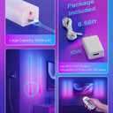 KARTOOSH 45.8 inch Wireless Wall Lights Color Changing RGB LED Syncs to Music Remote Control, Battery Operated Wall Light Bar Wall Sconces Set of 2 for Bedroom Party Gaming Room Decor