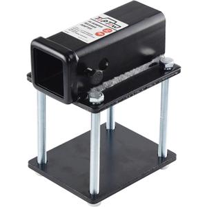 TOPTOW RV Bumper Hitch Receiver 63801 for 4 inch to 4.5 inch Beams, 2 inch Receiver Opening, Fits for Bike Racks, Cargo Carriers Camper-on