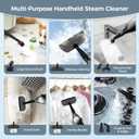 Steam Mop, 12-in-1 Powerful Handheld Steam Cleaner Detachable Steam Mops for Floor Cleaning, 565ML Removable Tank, 23FT Power Cable, MultiPurpose Steamer for Hardwood, Tile, Grout, Furniture