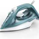 1500W Steam Iron & Vertical Steamer, 350ml Leak-Proof Water Tank, Ceramic Soleplate, Auto-Off Safety, Burst Steam, Self-Cleaning, Anti-Calc Anti-Drip Dark green