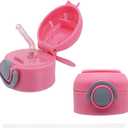 12oz Replacement Lid with Straw for Kid Tumbler,1 pcs Leak-Proof and Spill-Proof Straw Lids for Brand, BPA Free, (pink)