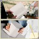 Engrowtic 2 Set 3.9 x 5.9 Inches Wedding Vow Cards with Ribbon and Pens His and Hers Vow Books Paper Notebook for Wedding Keepsake Essentials Elegant Bridal Shower Ceremony Gift(Classic)