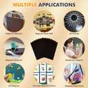 Adhesive Magnetic Sheets 8 x 10 Inch, 18 Packs Magnetic Sheets with Adhesive Backing - 0.5mm Thickness Flexible Magnet Sheets for Dies Storage, Craft Projects, Photos, School, Office
