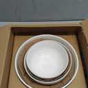 Serving Bowls, Mixing Bowl Set, Mixing Bowls for Kitchen, Soft White Serving Set, Serving Bowls Set of 3, Ceramic Bowl Sets for Eating Different Sizes