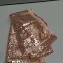 2 Packs 12 x 72 inches Rose Gold Sequin Table Runner, Glitter Runner for Birthday Party Supplies Decorations Wedding Bachelorette Holiday Celebration Bridal Shower Baby Shower