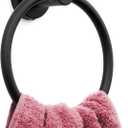 MARMOLUX ACC Matte Black Towel Ring - SUS304 Stainless Steel Wall Mounted Hand Towel Holder for Bathroom - Kitchen & Bathroom Towel Rack - Black Towel Hanger - Bathroom Towel Holder - Hand Towel Rack