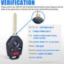 Keyless Entry Remote Head Key Fob Replacement for Subaru Impreza WRX Forester XV Crosstrek Outback Legacy 80 Bit G Chip 4 Buttons (FCCID:CWTWB1U811 PN: 57497-FJ021/20,57497)