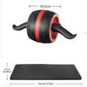 Ab Roller Wheel and Knee Mat, Abs Workout Equipment for Abdominal & Core Strength Training, Home Gym Fitness Exercise Wheels for Women Men, Abdominal Wheel