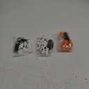  Bstge 3 Pcs Halloween Light Up Necklace, 3 Modes Pumpkin Lights for Halloween Party Favor and Supplies, Novelty Halloween Jewelry, Trick or Treat Halloween Accessories Gifts 