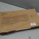 MEETION Ergonomic Keyboard and Mouse, Wireless Keyboard with Vertical Mouse, Split Curved Keyboard with Wrist Rest, Natural Typing USB Receiver Rechargeable Full Size, Windows/Mac/PC/Laptop, Large