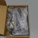 6pcs Vintage Style Cabinet Handles Dresser Drawer Pull Knob Wardrobe Cupboard Knobs with Plate and Screws (Small, Black)