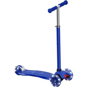 Hover-1 Sunbeam Kick Scooter with Multicolor Wheel Lights, 4.5 Front Wheels, Rear Foot Brake, and 110 Pound Weight Capacity (Blue)