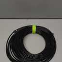 Cat 8 Ethernet Cable Slim 100ft Outdoor&Indoor, Pure Copper Cat8 Internet Cable for Waterproof & Direct Burial, Flexible Cat8 Ethernet Cable 40G 2000MHZ, Cat 8 Network Cable for Indoor Black